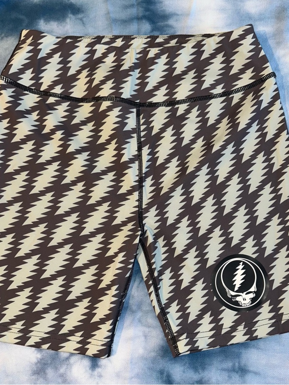 Section 119 Grateful Dead Bolt Spandex/Nylon  Shorts